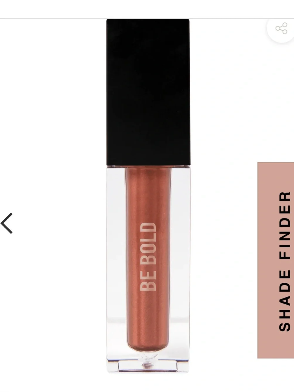 NIB Realher Be Bold Metallic Orange Liquid Lipstick